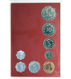 Matla. Proof set of decimal coins from 1972, 8 coins, "Tal-Ewwel Muniti Decimali ta Malta"