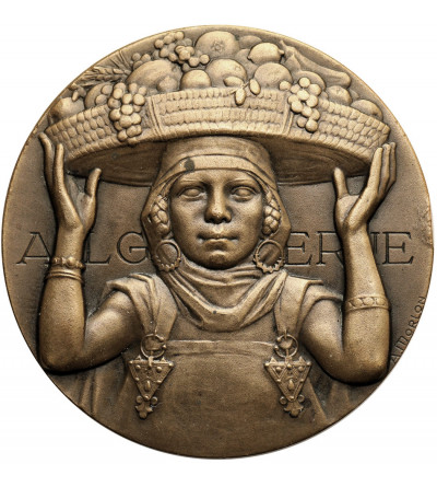 Algeria. 1932 Medal commemorating the launch of the cruiser Algérie (CROISEUR ALGÉRIE)