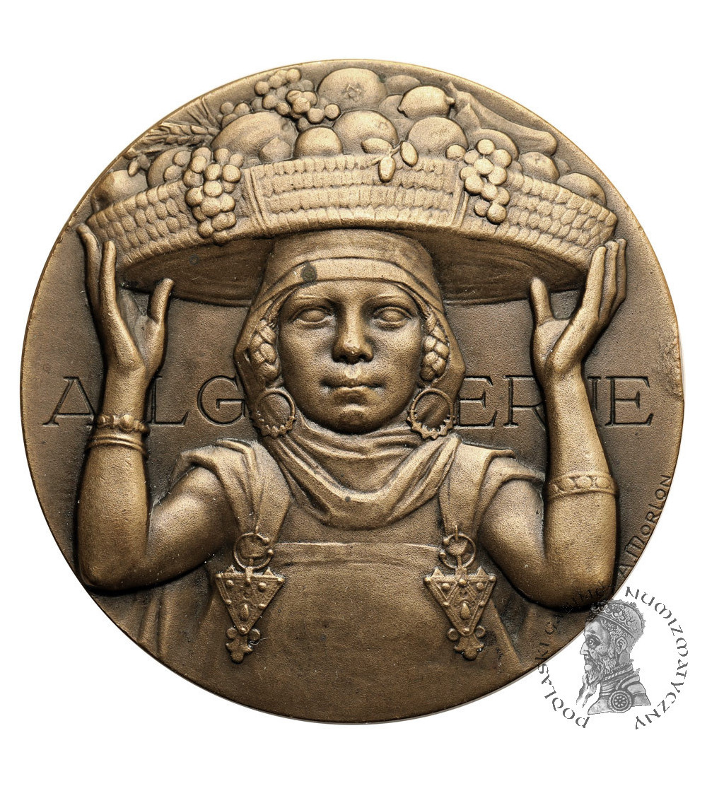 Algeria. 1932 Medal commemorating the launch of the cruiser Algérie (CROISEUR ALGÉRIE)