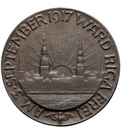 Łotwa, Ryga. Medal 1917 upamiętniający zdobycie miasta Ryga przez wojska niemieckie