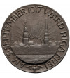 Łotwa, Ryga. Medal 1917 upamiętniający zdobycie miasta Ryga przez wojska niemieckie