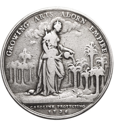 Great Britain, George II (1727–1760). 1736 Silver Medal, AMERICAN COLONIES Jernegan Lottery