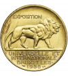 Belgia / Kongo Belgijskie, Leopold III (1934-1951). Medal 1935 upamiętniający udział Konga na Wystawie Światowej w Brukseli