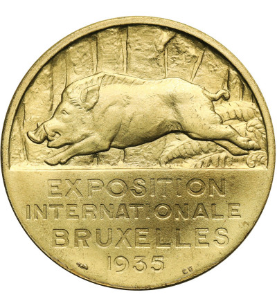 Belgia, Ardeny, Leopold III (1934-1951). Medal 1935 Ardeny na Wystawie Światowej w Brukseli