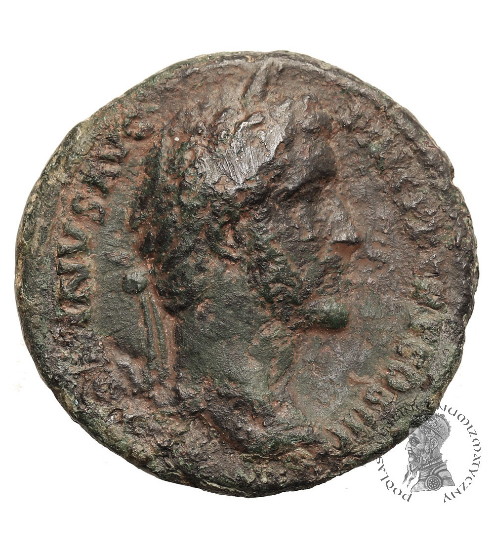 Rzym Cesarstwo. Antoninus Pius, 138-161 AD. AE As, 143-144 AD, mennica Rzym