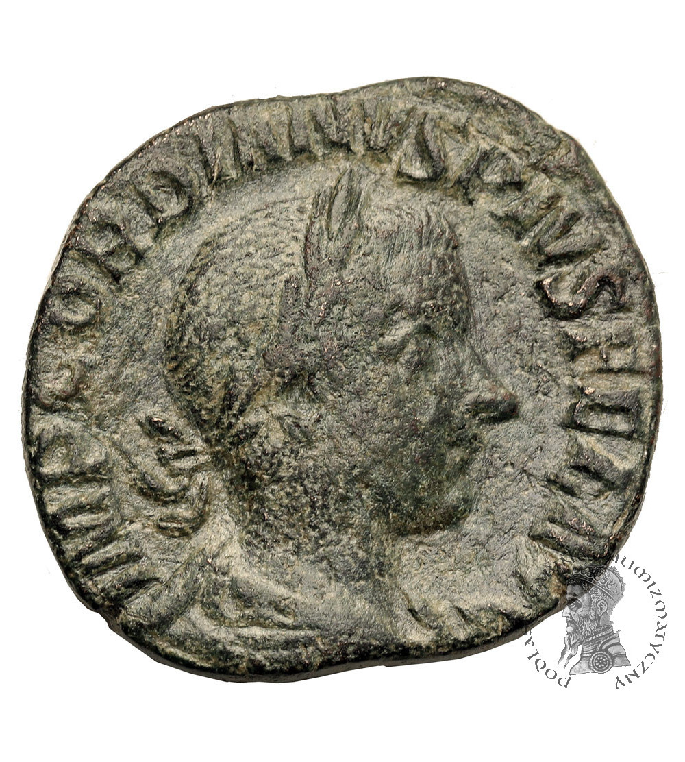 Rzym Cesarstwo. Gordian III, 238-244 AD. Brąz / zredukowana sestercja?, lub As, 239 AD, mennica Rzym