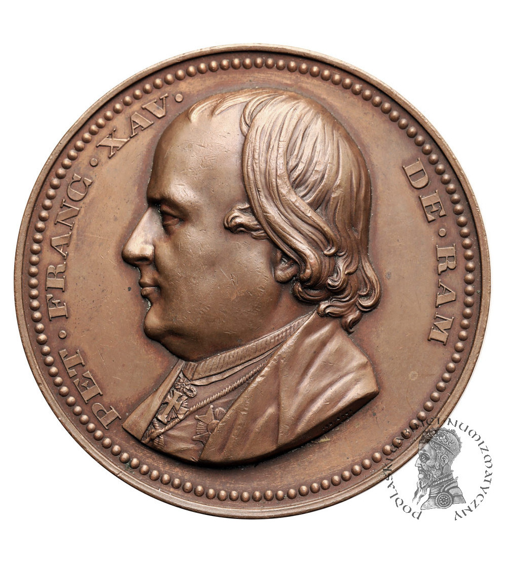 Belgia, Leopold I (1831-1865). Medal 1859, upamiętniający Pierre Francois Xavier de Ram