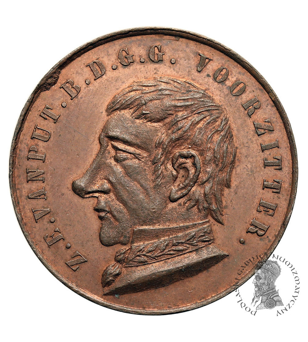 Belgium, Antwerp, Leopold II (1865-1909). Satirical medal 1868, Jozef Cornelis Van Put (1811-1877)