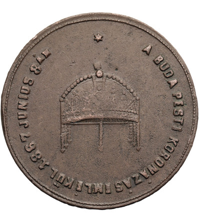 Węgry / Austro-Węgry, Franciszek Józef I (1867-1918). Medal koronacyjny w Budzie 1867