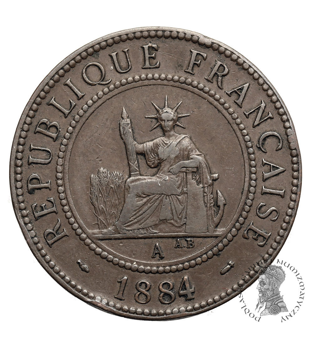 Francuski Wietnam (Cochin China). 1 cent 1884 A, Monnaie de Paris