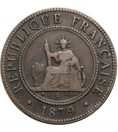 French Cochin China. 1 Cent 1879 A, Monnaie de Paris
