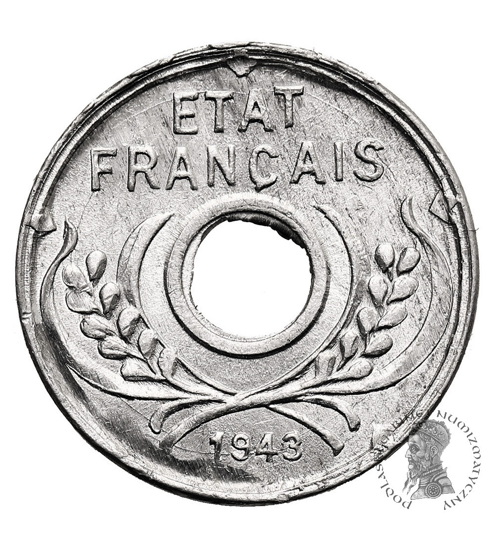 French Indochina. 5 Cents 1943