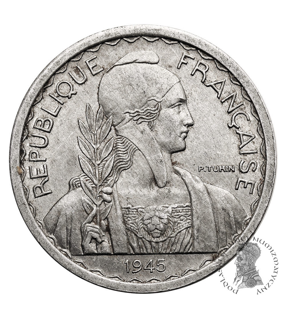 French Indochina. 20 Cents 1945