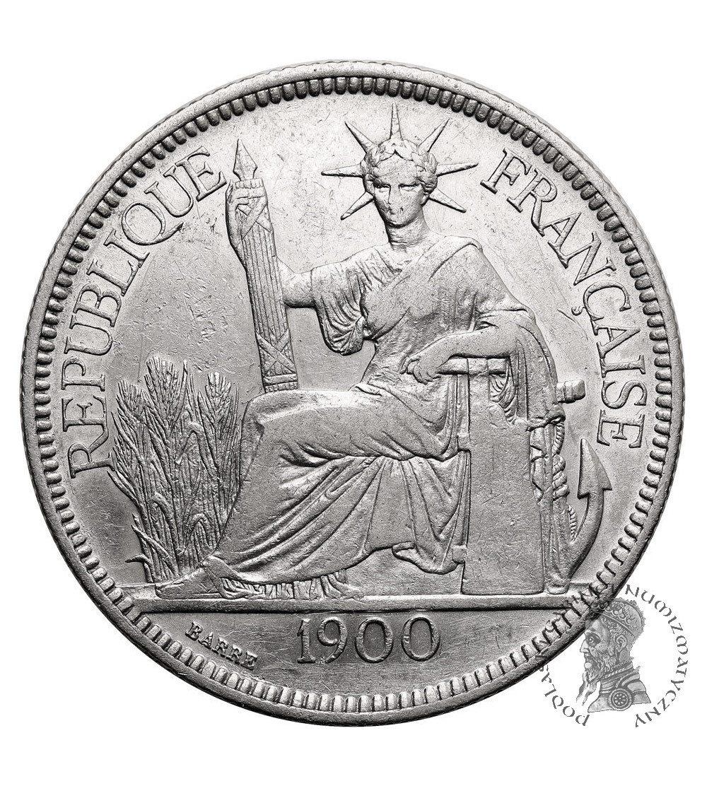 Indochiny Francuskie. 1 Piastre 1900 A, Monnaie de Paris