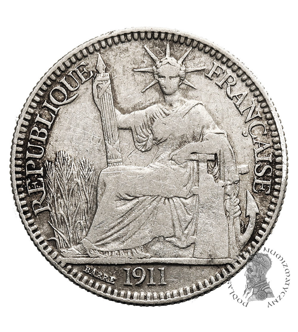French Indochina. 10 Cents 1911 A