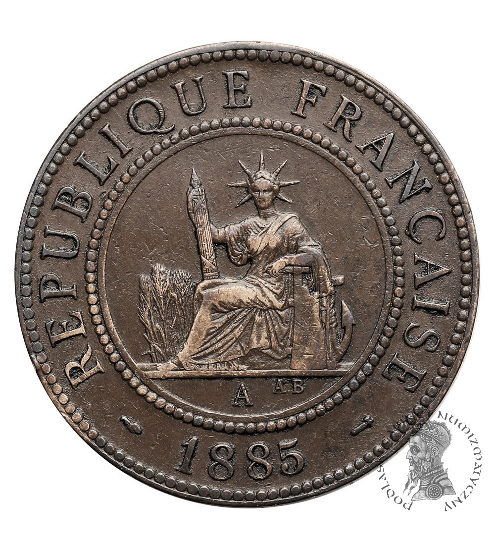 French Indochina. 1 Cent 1885 A