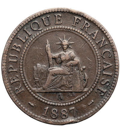 Indochiny Francuskie. 1 cent 1887 A