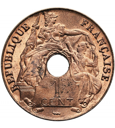 French Indochina. 1 Cent 1923 (p), Poissy