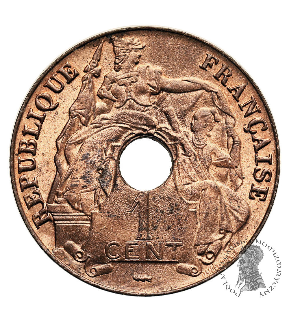 French Indochina. 1 Cent 1923 (p), Poissy