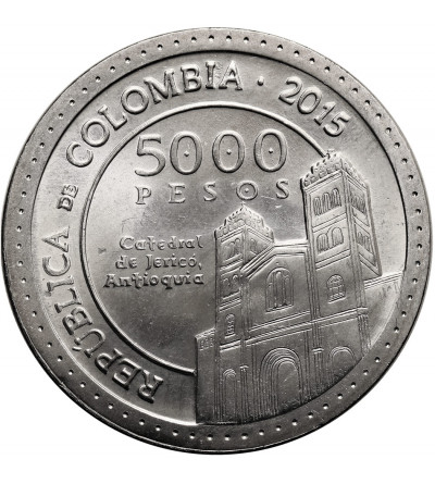 Colombia. 5000 Pesos 2015, Santa Laura Montoya