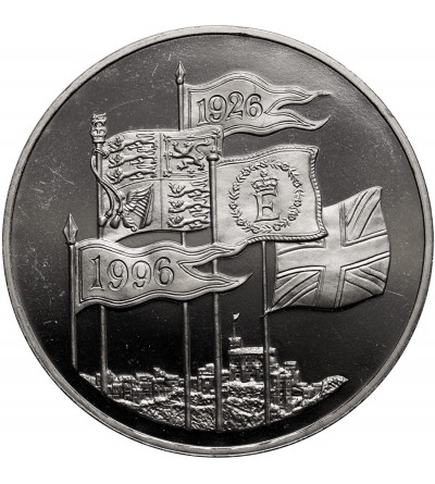 Great Britain, Elizabeth II (1952-2022). 5 Pounds 1996, 70th birthday of Queen Elizabeth II