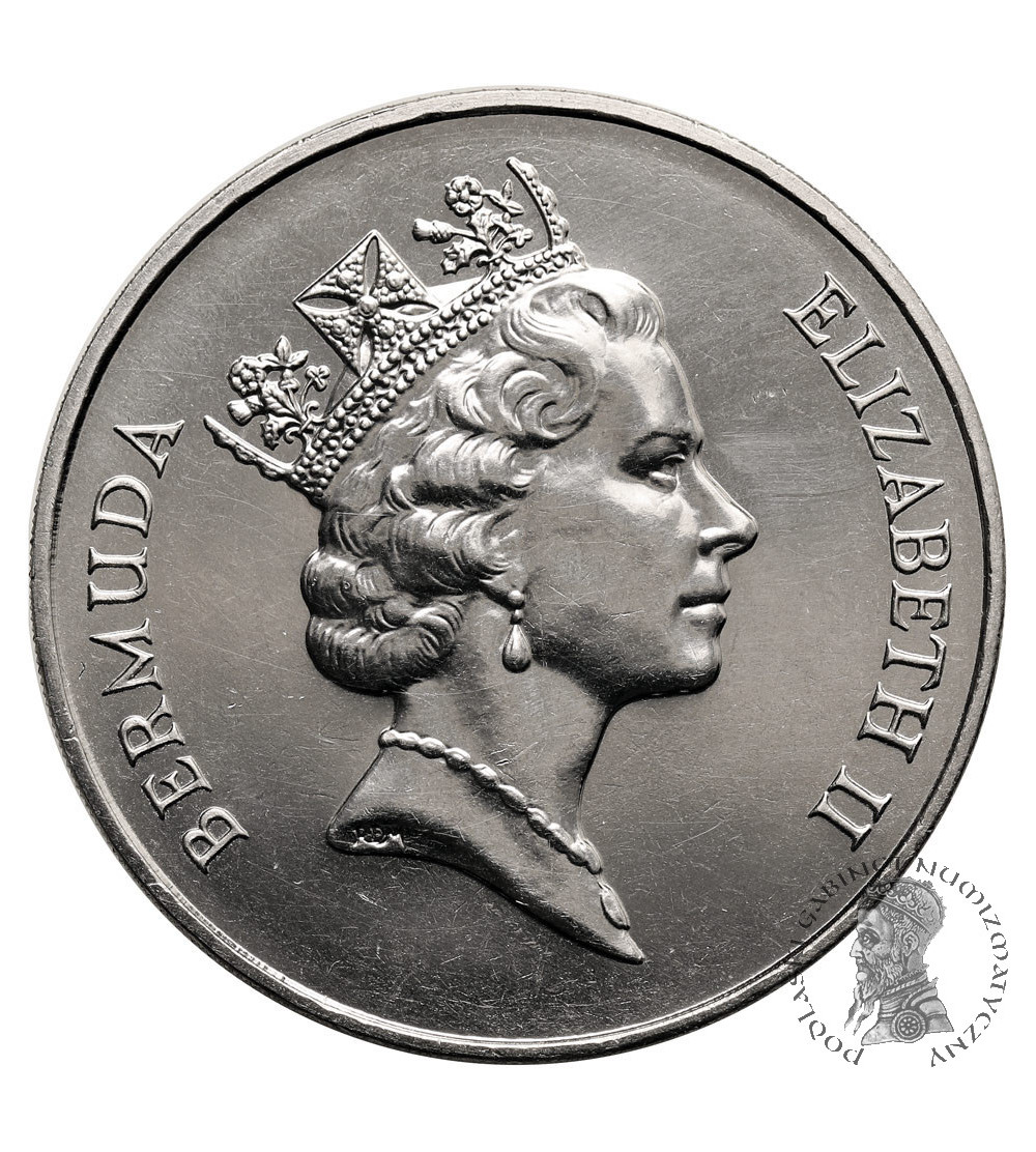 Bermudy, Elżbieta II (1952-2022). 1 dolar 1988, Kolej
