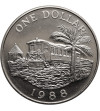 Bermudas, Elizabeth II (1952-2022). 1 Dollar 1988, Railway