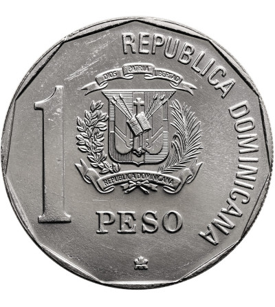 Dominican Republic. 1 Peso 1992, Christopher Columbus, Series: 500th anniversary of the discovery and evangelization of America