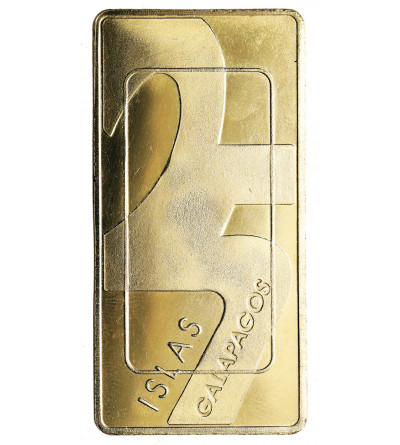 Ecuador, Galapagos Islands. 25 Piezas 2013, fantasy coin with an image of an iguana