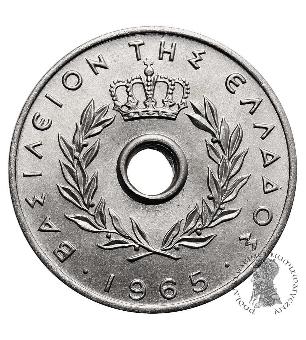 Greece, Constantine II (1964-1973). 10 Lepta 1965