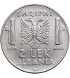 Albania, okupacja włoska. 2 Lek 1939 R, Rzym, Vittorio Emmanuel III 1939-1943