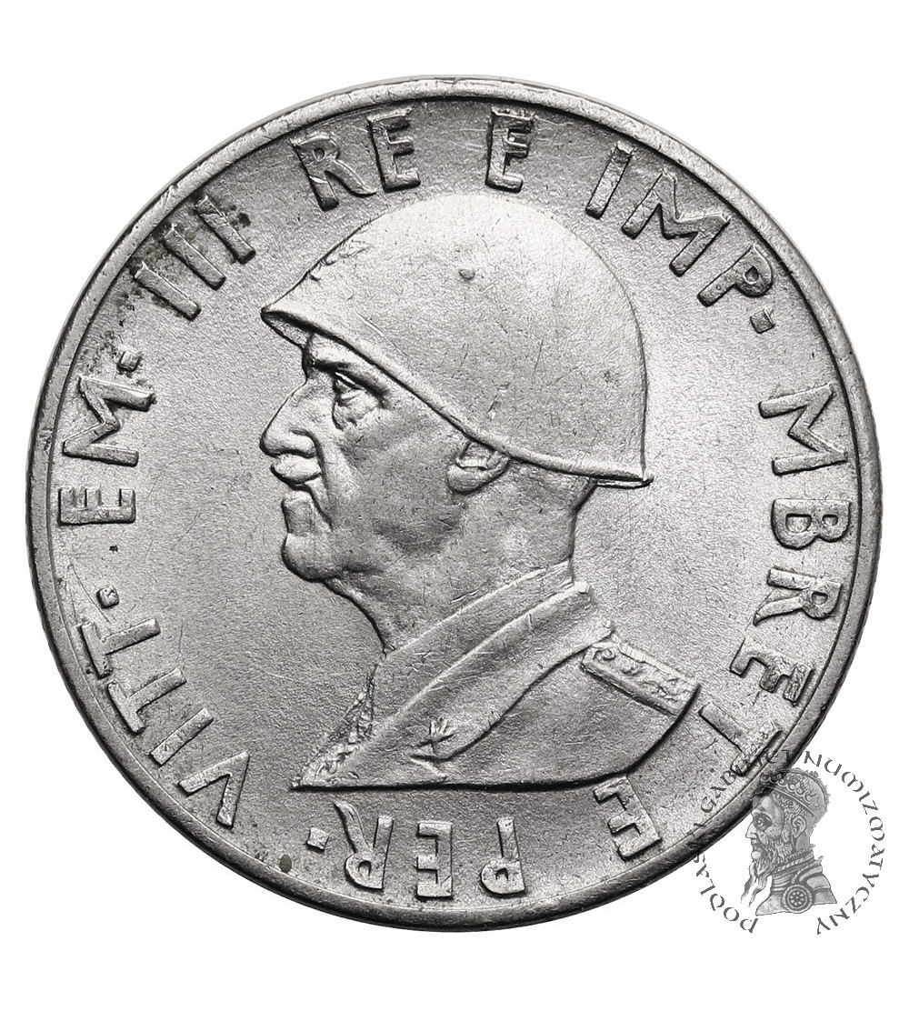 Albania, Italian Occupation WWII. 0,50 Lek 1941 R, Rome, Vittorio Emmanuel III 1939-1943