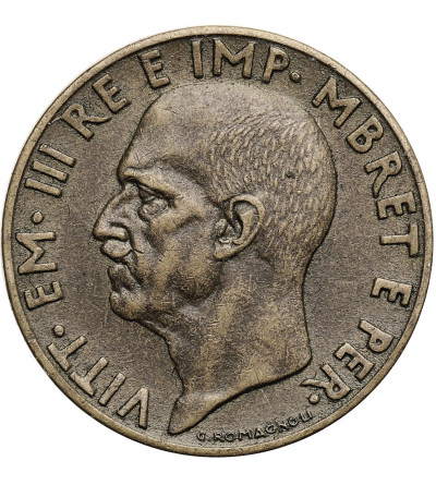 Albania, Italian Occupation WWII. 0,10 Lek 1940 R, Rome, Vittorio Emmanuel III 1939-1943