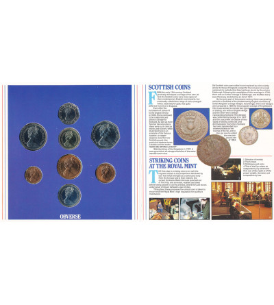 United Kingdom. Official 1984 Annual Set - 8 coins