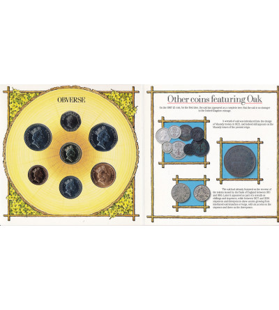 Wielka Brytania. Oficjalny zestaw rocznikowy 1987 - 7 monet