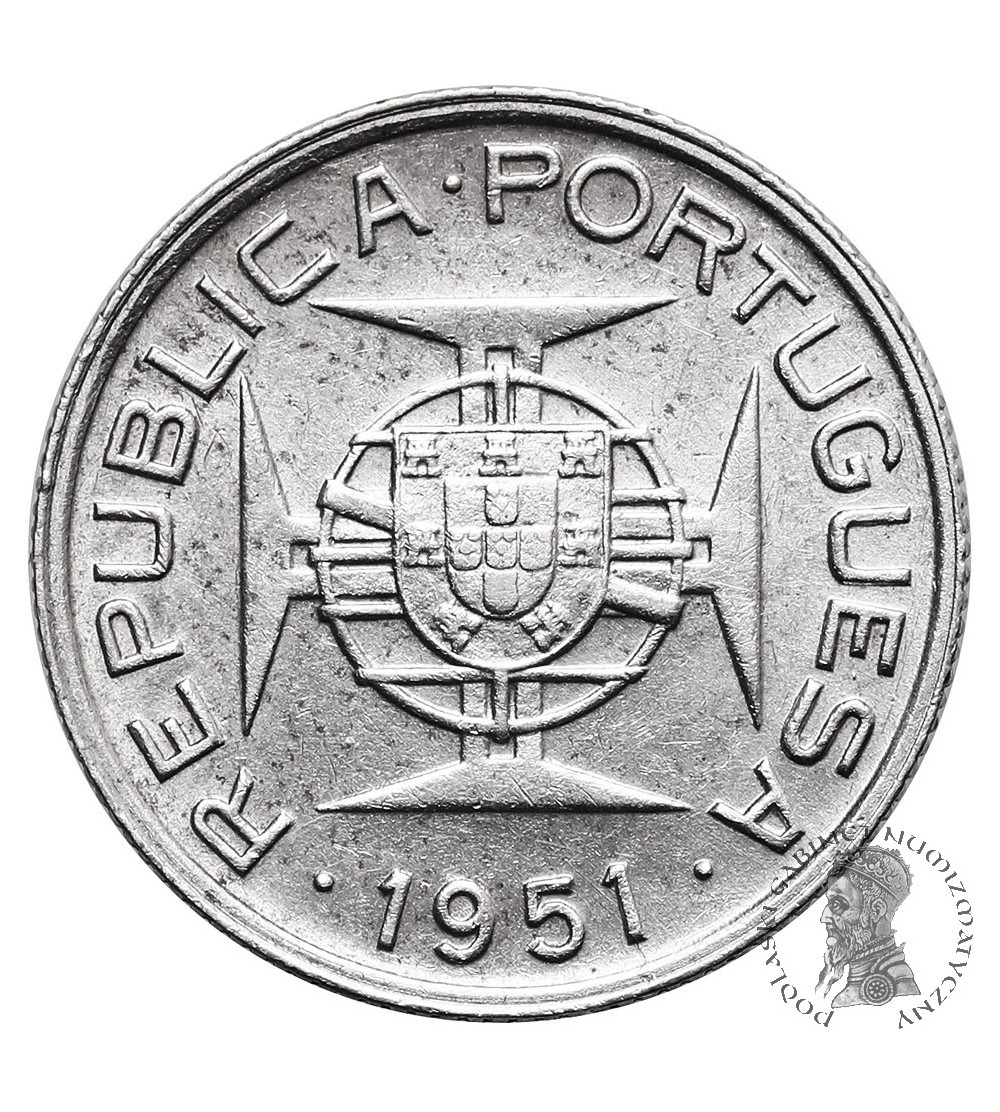Mozambique, Overseas province of Portugal (1951-1975). 2,5 Escudos 1951