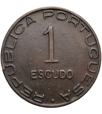 Mozambique, Colony of the Portuguese Empire (1910-1951). 1 Escudo 1945