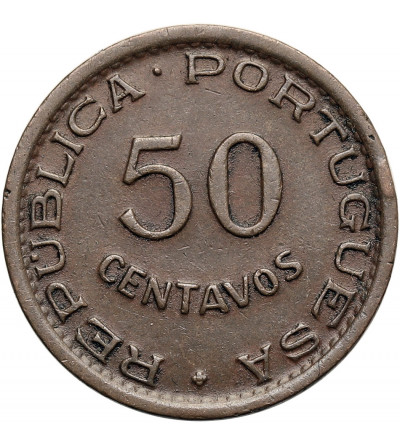 Mozambique, Overseas Province of Portugal (1951-1975). 50 Centavos 1957