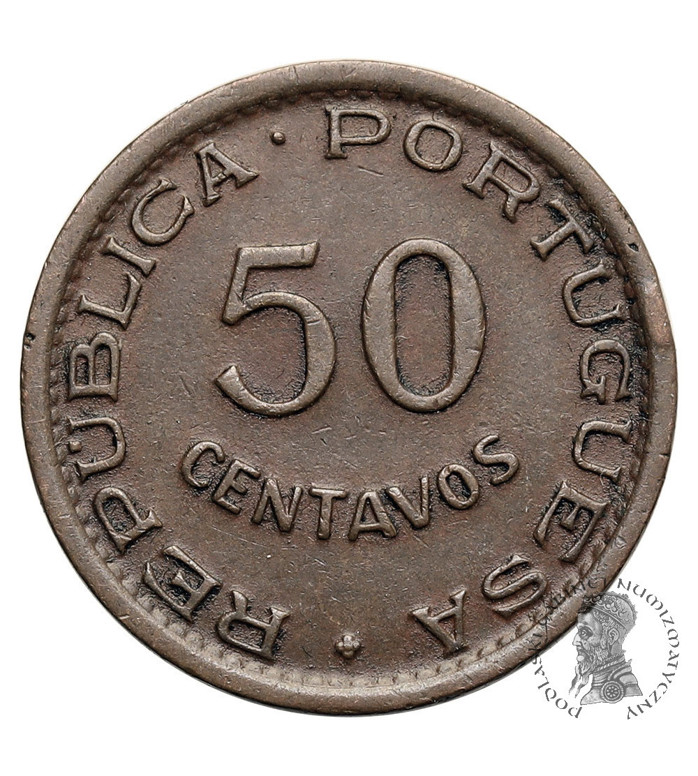 Mozambique, Overseas Province of Portugal (1951-1975). 50 Centavos 1957