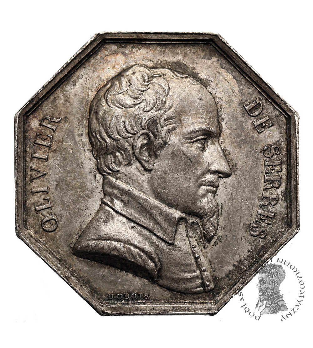 France, Toulouse. Medal / Token 1825 Olivier de Serres, Agricultural Society of Toulouse