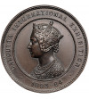 Indie, Kolonia Brytyjska, Kalkuta. Medal nagrodowy z Międzynarodowej Wystawy w Kalkucie 1883-1884
