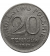 Królestwo Polskie. 20 fenigów 1917 FF, Stuttgart