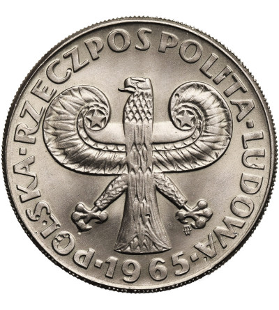 Poland, PRL (1952-1989). 10 Zlotych 1965, Sigismund Pillar