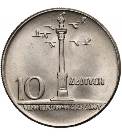 Poland, PRL (1952-1989). 10 Zlotych 1965, Sigismund Pillar