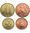 Lundy, British Administration. Set of 1/2, 1, 2, 4 Puffins 2011 - 4 Fantasy Coins, Private Issue for Collectors