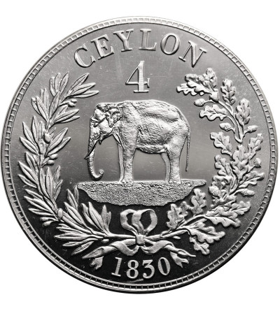 Cejlon, Jerzy IV (1820-1830). Moneta 4 Rixdolary 1830, moneta fantazyjna XX wiek