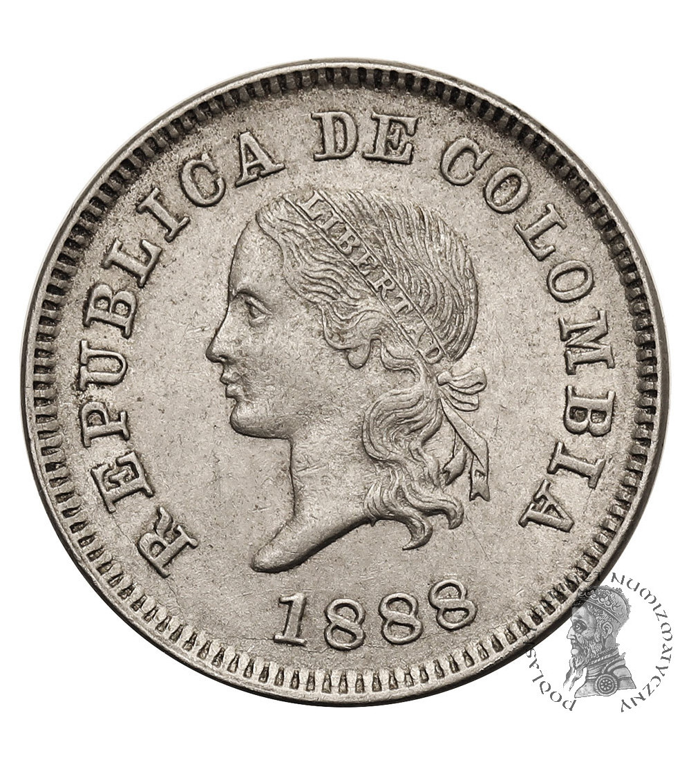 Colombia. 5 Centavos 1888