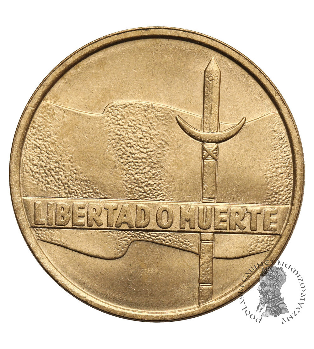 Urugwaj. 5 Pesos 1975, José Artigas, 150 Rocznica Ruchu Rewolucyjnego