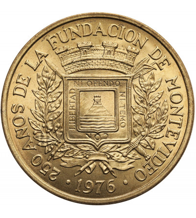 Urugwaj. 5 Pesos 1976, 250 rocznica założenia Montevideo, Bruno Mauricio de Zabala