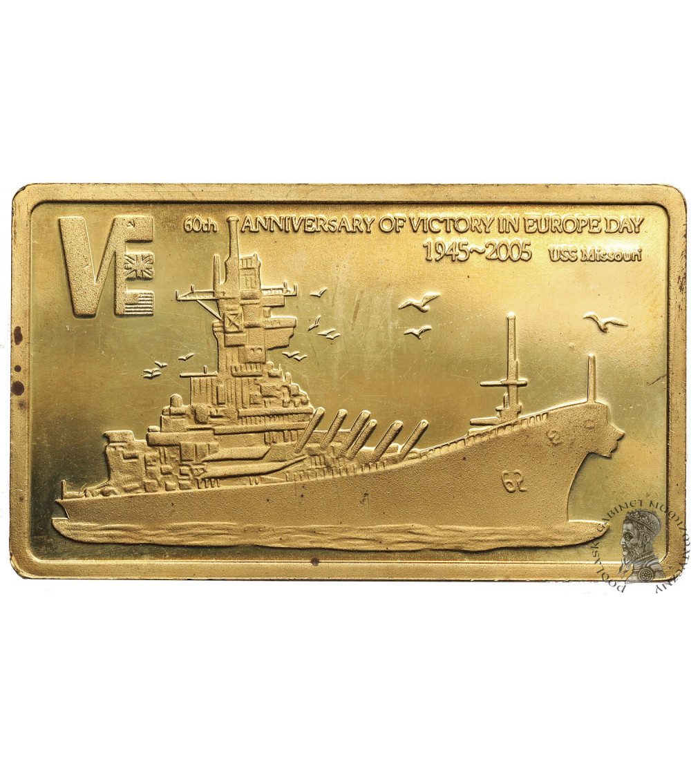 Malawi. 5 Kwacha 2005, cruiser USS Missouri